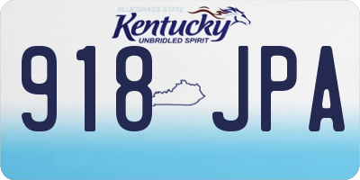 KY license plate 918JPA