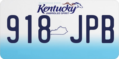 KY license plate 918JPB