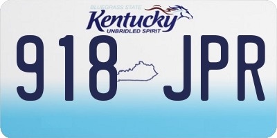 KY license plate 918JPR