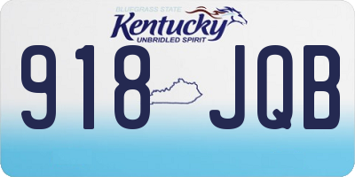KY license plate 918JQB