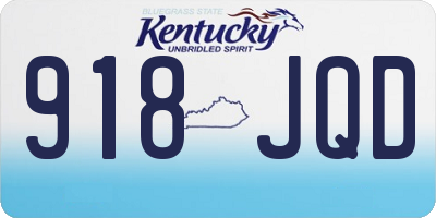 KY license plate 918JQD