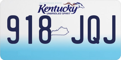 KY license plate 918JQJ