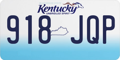 KY license plate 918JQP