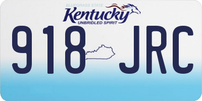 KY license plate 918JRC
