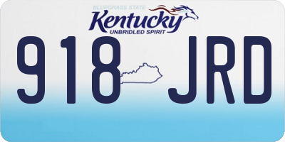 KY license plate 918JRD