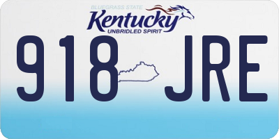 KY license plate 918JRE