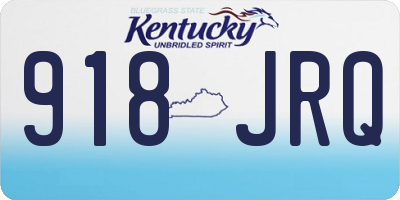 KY license plate 918JRQ