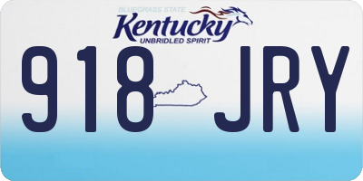 KY license plate 918JRY