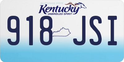KY license plate 918JSI
