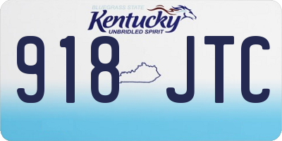 KY license plate 918JTC
