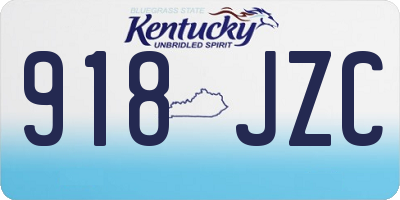 KY license plate 918JZC