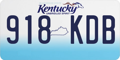 KY license plate 918KDB