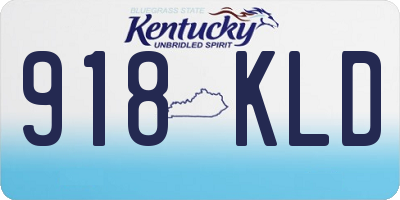 KY license plate 918KLD