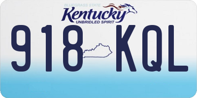 KY license plate 918KQL