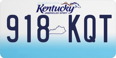 KY license plate 918KQT