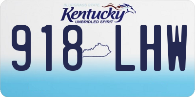 KY license plate 918LHW