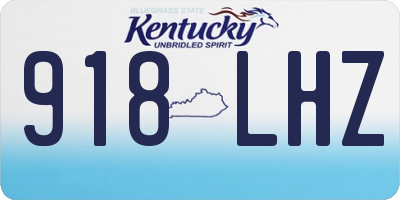 KY license plate 918LHZ