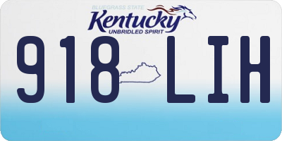 KY license plate 918LIH