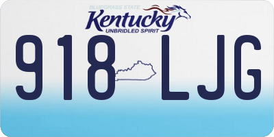 KY license plate 918LJG