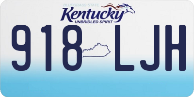 KY license plate 918LJH