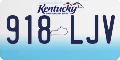 KY license plate 918LJV