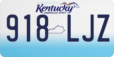 KY license plate 918LJZ