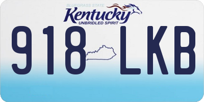 KY license plate 918LKB
