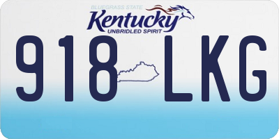 KY license plate 918LKG