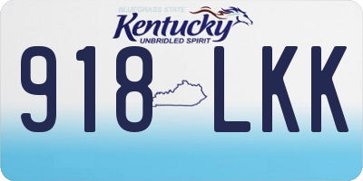 KY license plate 918LKK