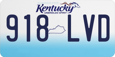 KY license plate 918LVD