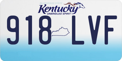 KY license plate 918LVF