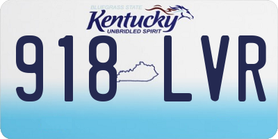 KY license plate 918LVR