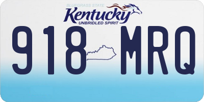 KY license plate 918MRQ
