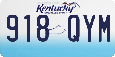 KY license plate 918QYM