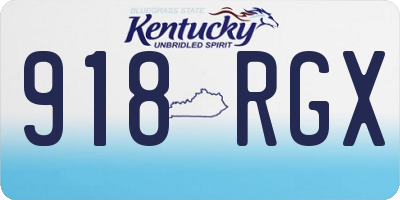 KY license plate 918RGX