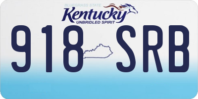 KY license plate 918SRB