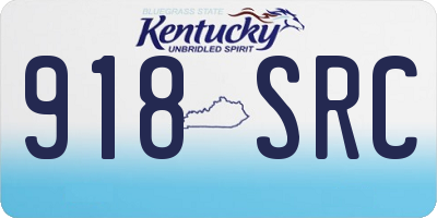 KY license plate 918SRC