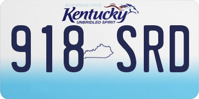 KY license plate 918SRD