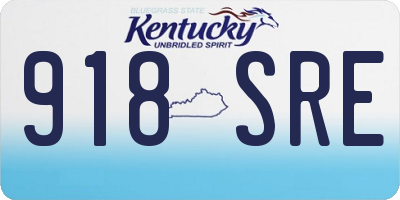 KY license plate 918SRE