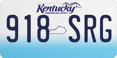 KY license plate 918SRG