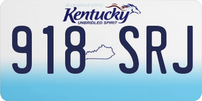 KY license plate 918SRJ
