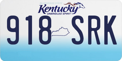 KY license plate 918SRK