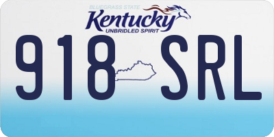 KY license plate 918SRL
