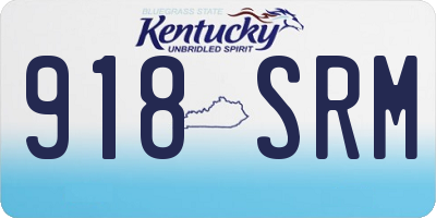 KY license plate 918SRM