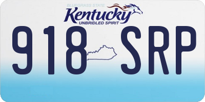 KY license plate 918SRP