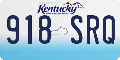KY license plate 918SRQ