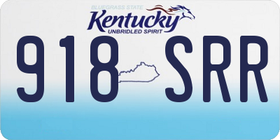 KY license plate 918SRR
