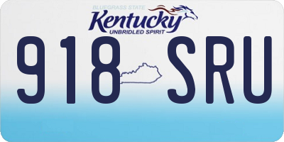 KY license plate 918SRU