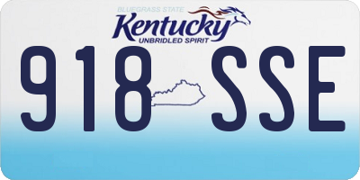 KY license plate 918SSE
