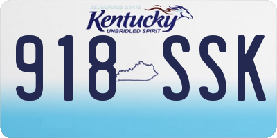 KY license plate 918SSK